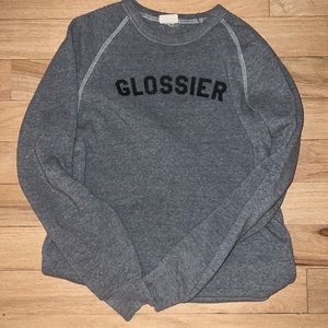glossier sweatshirt